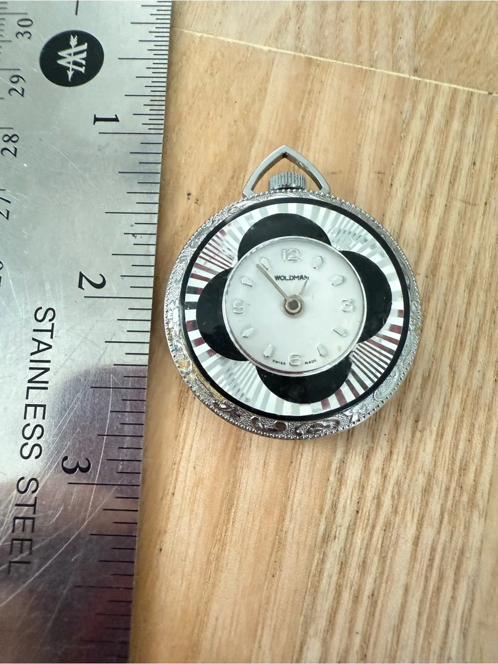 Vintage Woldman Swiss made mechanical ladies pendant watch